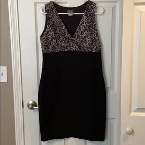 Black Cheetah bodycon dress